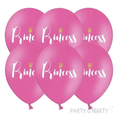 balony princess pastel rozowy 12 strong 6 szt