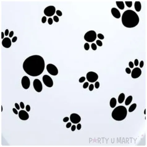 balony psie lapy bialy qualatex 11 25 szt