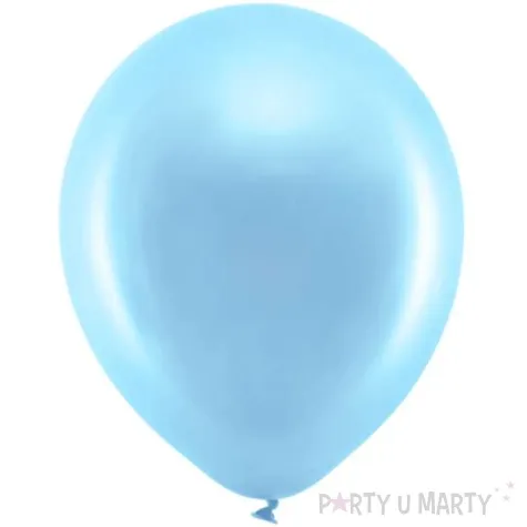 balony rainbow metalizowane blekitne partydeco 9 100 szt