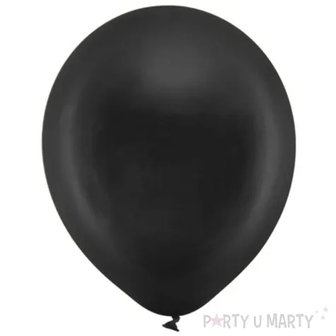 balony rainbow metalizowane czarne partydeco 11 10 szt