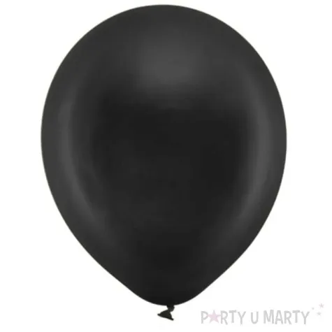 balony rainbow metalizowane czarne partydeco 9 10 szt