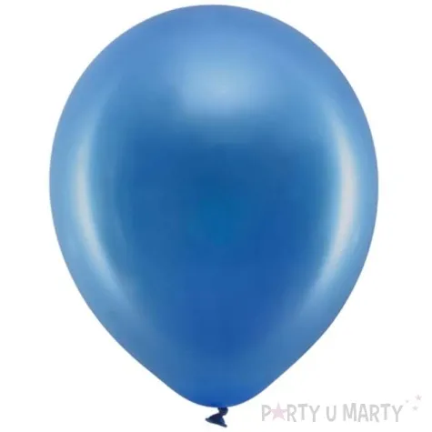 balony rainbow metalizowane granatowe partydeco 11 100 szt