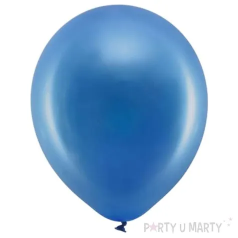 balony rainbow metalizowane granatowe partydeco 9 100 szt