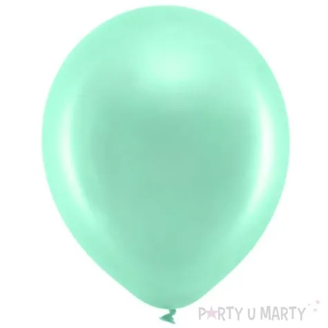 balony rainbow metalizowane mietowe partydeco 11 10 szt