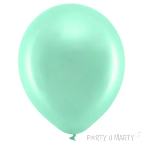 balony rainbow metalizowane mietowe partydeco 9 100 szt