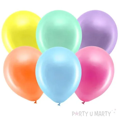 balony rainbow metalizowane mix partydeco 11 100 szt