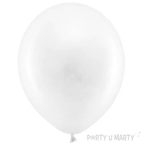 balony rainbow pastelowe biale partydeco 11 100 szt