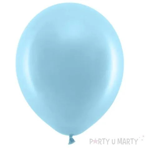 balony rainbow pastelowe blekitne partydeco 9 10 szt