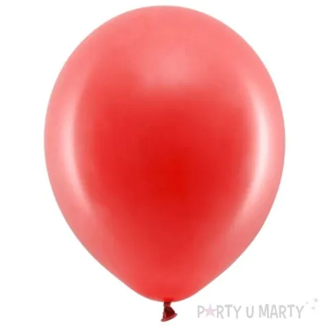 balony rainbow pastelowe czerwone partydeco 9 100 szt