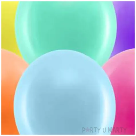 balony rainbow pastelowe mix partydeco 9 10 szt