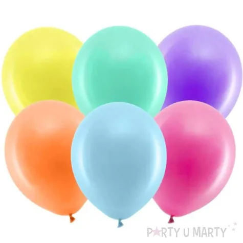 balony rainbow pastelowe mix partydeco 9 100 szt