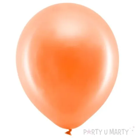 balony rainbow pastelowe pomaranczowe partydeco 9 10 szt