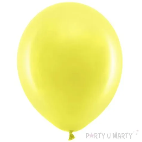 balony rainbow pastelowe zolte partydeco 11 100 szt