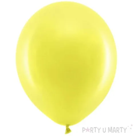 balony rainbow pastelowe zolty partydeco 11 10 szt