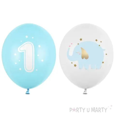 balony roczek slonik partydeco 12 50 szt