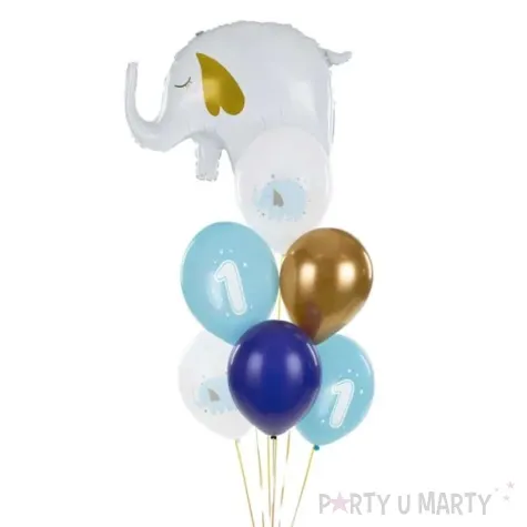 balony roczek slonik partydeco 12 6 szt