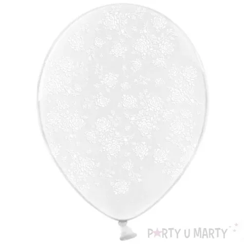 balony rozyczki crystal clear strong 12 6 szt