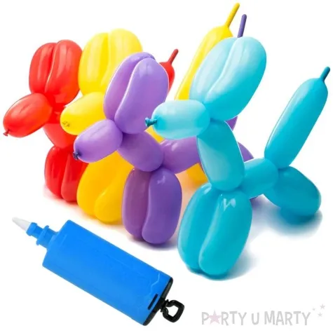 balony rurki modeliny pompka mix arpex 20 szt