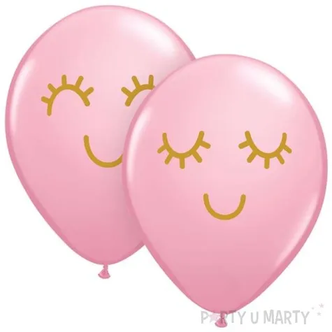 balony rzesy i usmiech rozowy pastel qualatex 11 25 szt