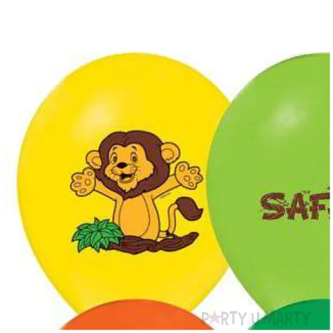 balony safari zwierzeta mix godan 12 5 szt