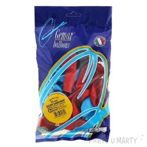 balony samochody mix gemar 12 25 szt