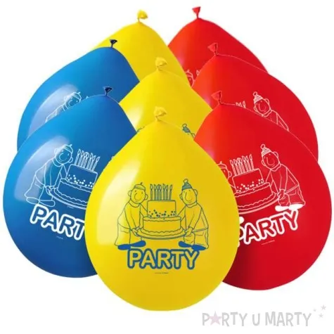 balony sasiedzi pat i mat folat mix 12 8 szt