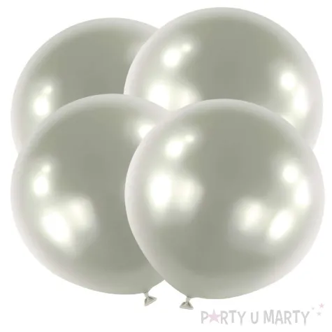 balony satynowe dekoracja na urodziny do girlandy platynowe anagram 24 4 szt