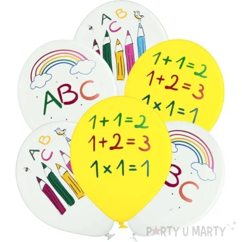 balony school start szkola amscan 11 6 szt
