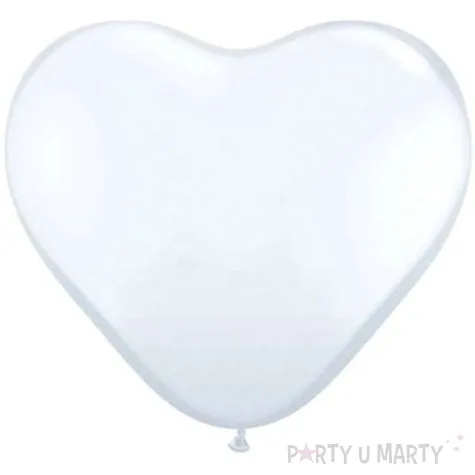 balony serca bialy pastel qualatex 6 100 szt