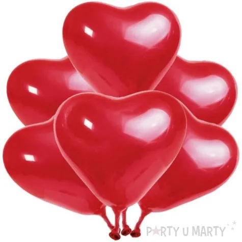 balony serca czerwone amscan 8 5 szt hrt