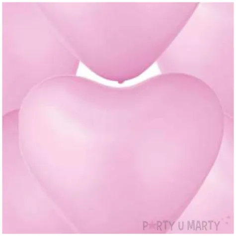 balony serca ekologiczne rozowe partypal 12 6 szt
