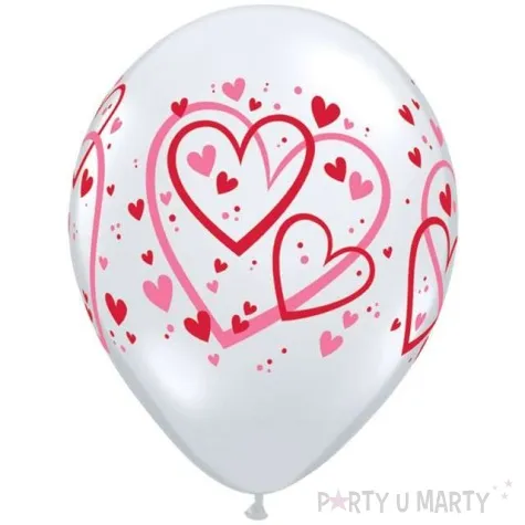 balony serca i serduszka transparentne qualatex 11 25 szt