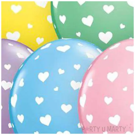 balony serca mix qualatex 11 25 szt