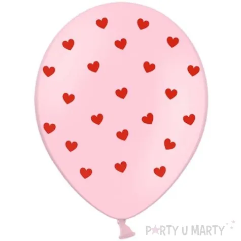 balony serca pastel rozowe strong 12 6 szt