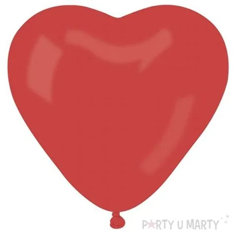 balony serce 17 pastel czerwone gemar 50 szt