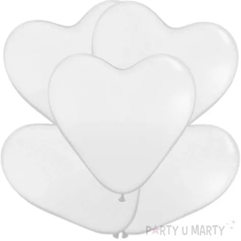 balony serce biale amscan 12 5 szt hrt