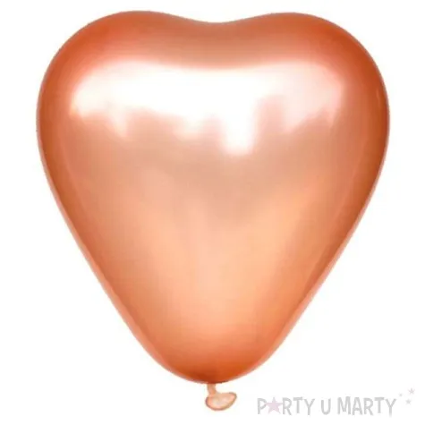 balony serce classic heart rozowe zloto viper 12 5 szt