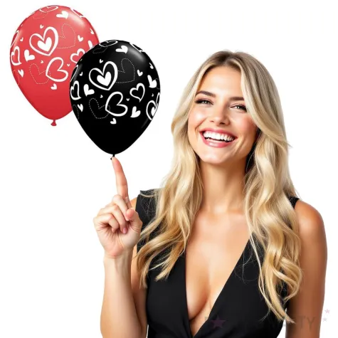 balony serduszka mix qualatex 11 25 szt