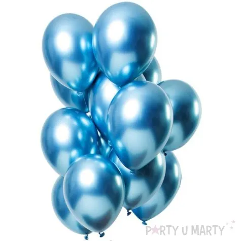 balony shiny blue niebieski folat 13 12 szt
