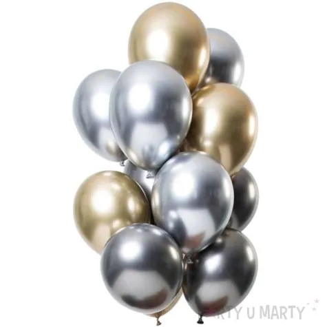 balony shiny onyx mix folat 13 12 szt