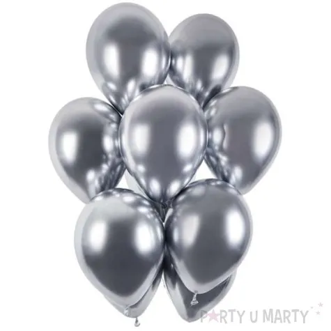 balony shiny srebrny chrom gemar 13 50 szt