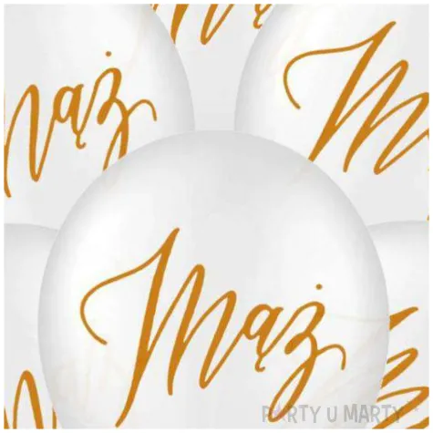 balony slubne maz biale partypal 12 6 szt