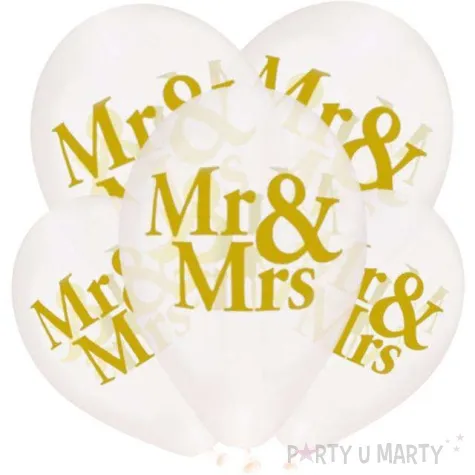balony slubne mr mrs gemar 13 5 szt