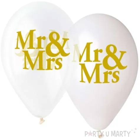 balony slubne mr mrs gemar 13 5 szt
