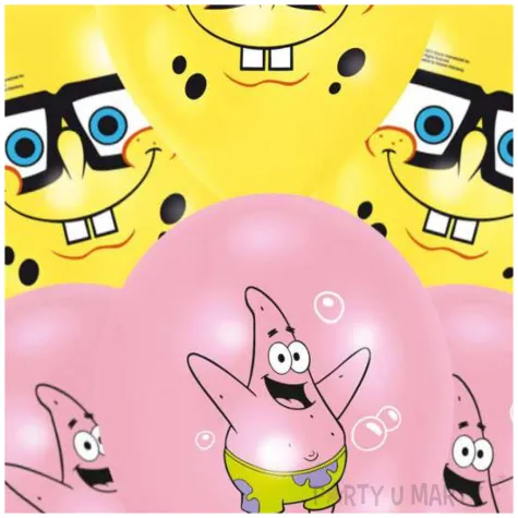 balony spongebob kanciastoporty amscan 6 szt