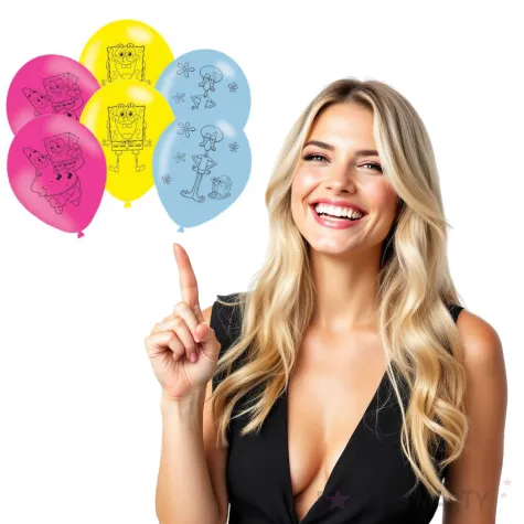 balony spongebob mix amscan 11 6 szt