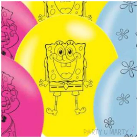 balony spongebob mix amscan 11 6 szt
