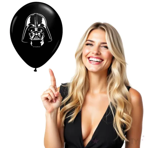 balony star wars darth vader czarny pastel qualatex 5 100 szt