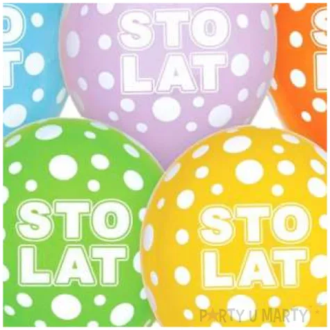 balony sto lat mix godan 12 5 szt