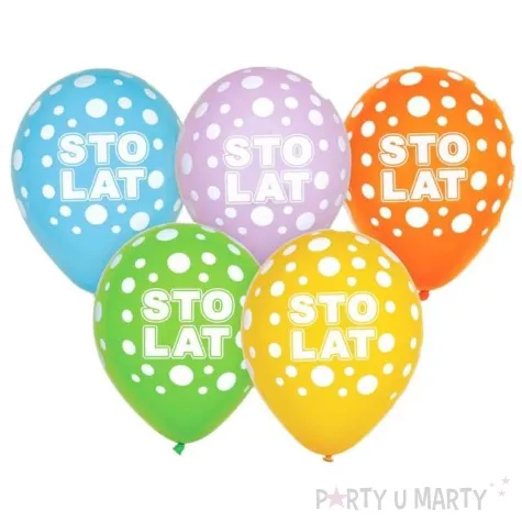 balony sto lat mix godan 12 5 szt